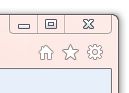 Image showing the top right of the browser window including the 'favourites' star