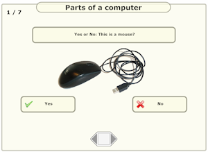 Screen capture of the Yes No Quiz game